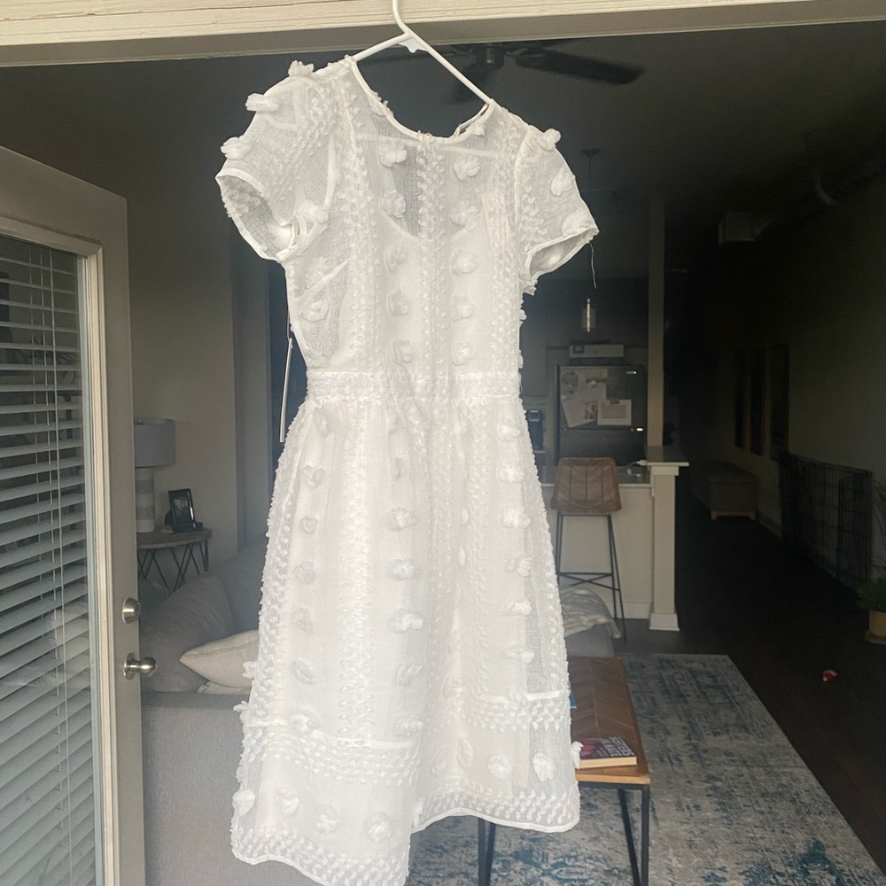 Anthropologie white dress